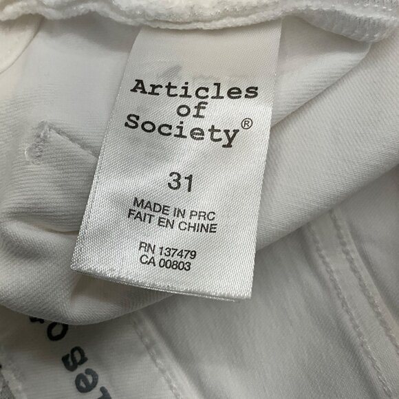 Articles Of Society Women's Saran Skinny Whitehall Distressed Jeans Size 31 - Picture 6 of 9